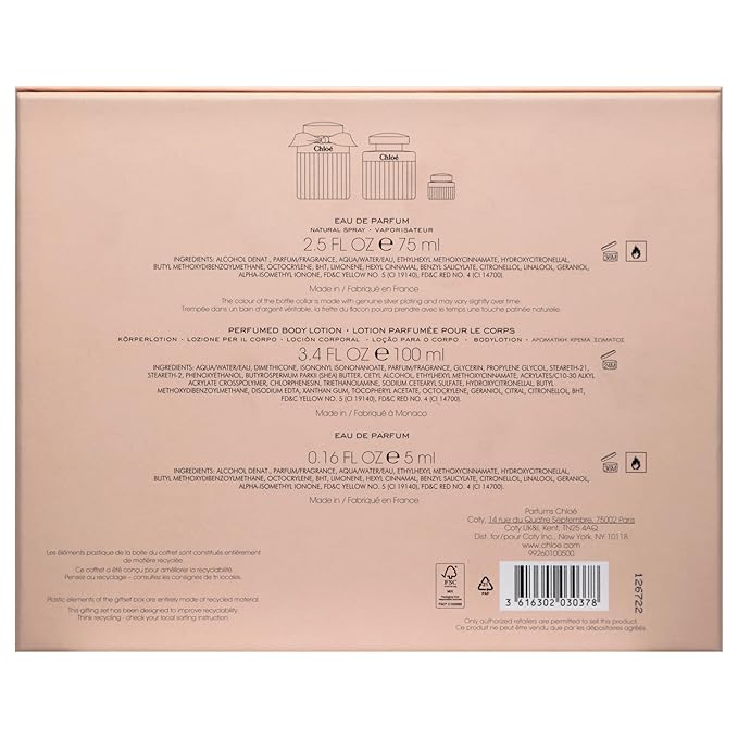 Parfums Chloe Women Gift Set (Eau De Parfum Spray Perfumed Body Lotion Eau De Parfum Spray)