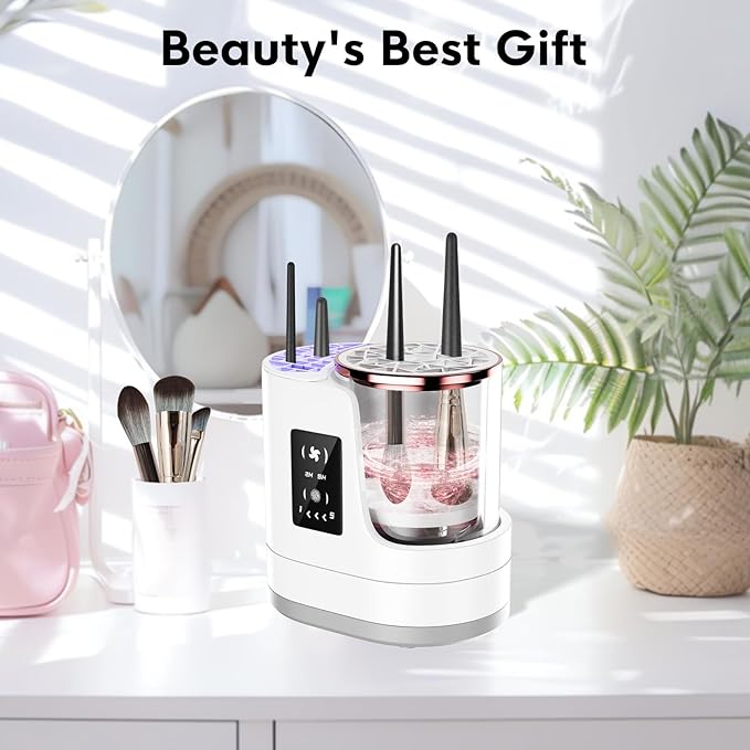 3 IN 1 Electric Makeup Brush CleanerAutomatic Makeup Brush Cleaner with Makeup Brush DryerPortable USB Deep Cleaning for All Size Beauty Makeup Brush SetBlush BrushSponges
