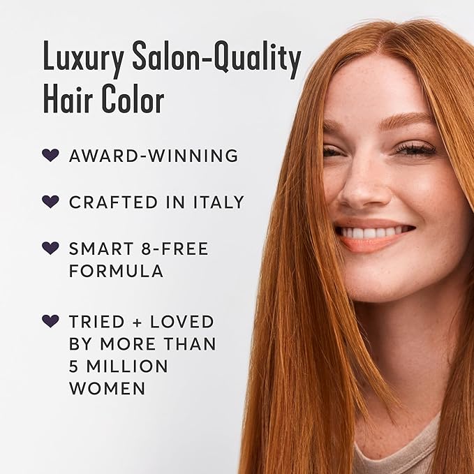 Madison Reed Radiant Hair Color Kit | 4VR Darkest Cool Sangria (Volterra Amethyst) for 100% Gray Hair Coverage | Salon Quality Permanent Hair Dye | PPD-Free &amp Ammonia-Free | (Packaging Varies) 2 P