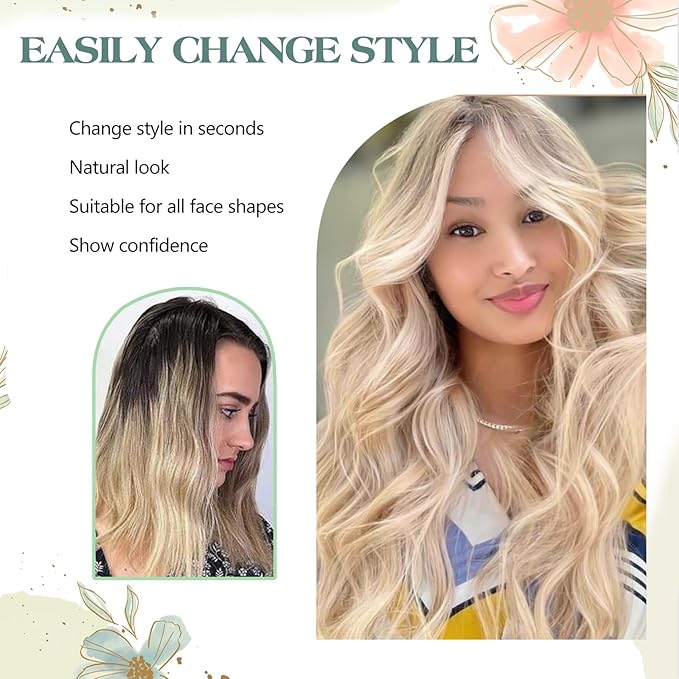 Blonde Hair Toppers for Women Real Human Hair 360°3D No Bangs Pieces Upgrade Lace Base Premium Remy Hair Toppers for Women(Blonde 10Inch)