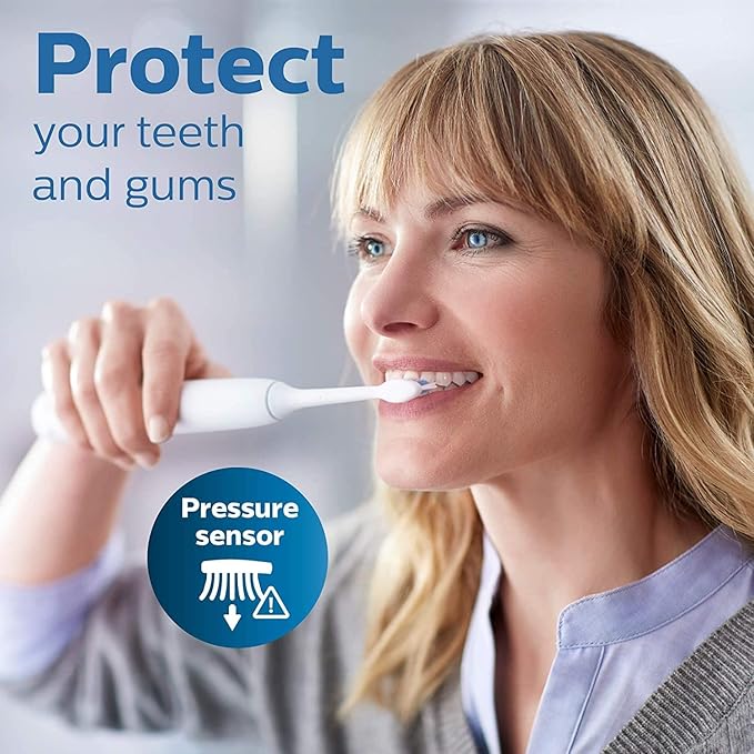 Philips Sonicare ProtectiveClean 4100 Electric Rechargeable Toothbrush Plaque Control Pastel Pink Phi0304 1.0 Count