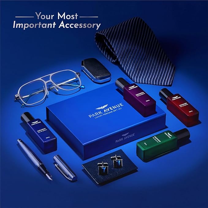 Park..Avenue Luxury Per.fume Gift Set For Men4X20 Ml|EuphoriaConquerHarmony &amp Discoverer |Eau De Parfum|Premium Luxury Per.fume For Corporate Man| Gift For HusbandBoyfriend
