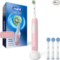 Oral-B Pro 1000 Rechargeable Electric Toothbrush Pink 3 Replacement Brush Heads