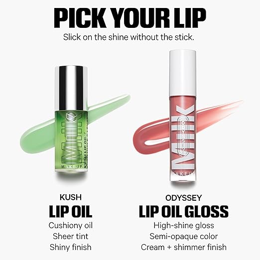 Milk Makeup KUSH Lip Oil - Natural Sheer Tint - Lightweight &amp Non Greasy - Vegan Paraben Free Cruelty Free