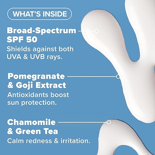 Paula's Choice RESIST Daily Hydrating Fluid Face Moisturizer with SPF 50 Sunscreen Face Sunscreen for Oily Skin Chamomile &amp Vitamin E UVA/UVB Protection Fragrance-Free TSA Friendly