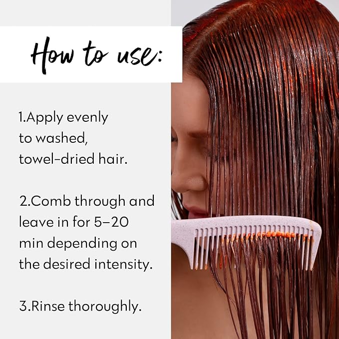 Four Reasons Color Mask - Copper - (27 Colors) Toning Treatment Color Depositing Conditioner Tone &amp Enhance Color-Treated Hair - Semi Permanent Hair Dye Vegan and Cruelty-Free 6.76 fl oz
