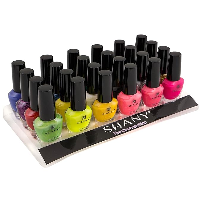 SHANY Cosmopolitan DIY Nail Polish set - Nail Lacquer Quick Dry Full Size Vibrant Colorful Trendy Glitter Glossy Metallic Matte Nail Art Nail Shades - 24 Colors Nail Polish Bulk