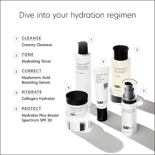 PCA SKIN Hyaluronic Acid Boosting Face Serum Hyaluronic Acid Serum for Face Made with Niacinamide and Ceramides Helps Reduce Fine Lines and Wrinkles and Delivers 24-Hour Moisturization 1 oz Pump