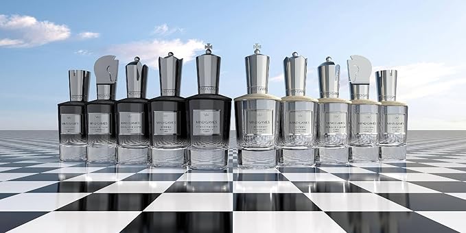 MIND GAMES 10 Piece Artisan Discovery Set - Perfume Set for Women &amp Men with Checkmate Ca?ssa As-suli’s Diamond Blockade Castling Grand Master Gardez Scholar’s Mate Double Attack J'Adoube