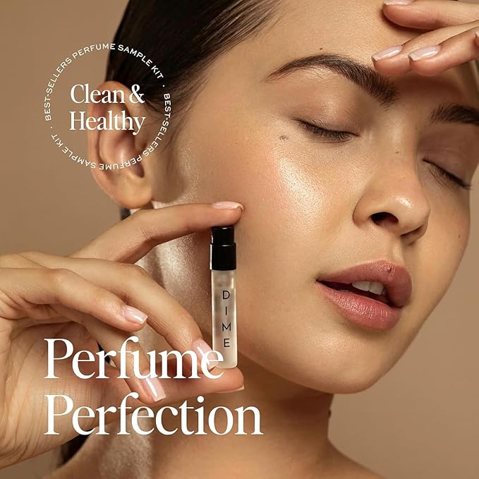 DIME Beauty Perfume Sampler Hypoallergenic Clean Perfumes Eau de Toilette For Women (Set of 5 2 ml)