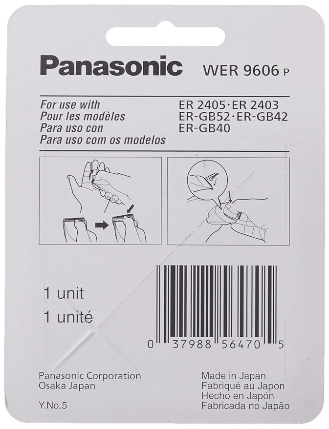 Panasonic Trimmer Replacement Blade WER9606P Compatible with Panasonic Men?™s Trimmers ER-GB42-K ER-GB40-S