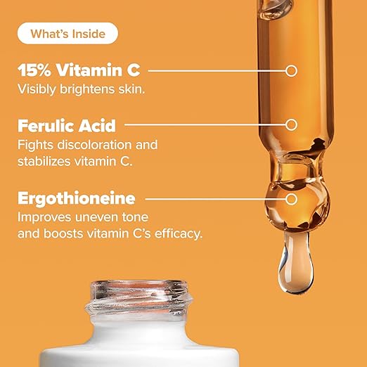 Paula's Choice BOOST C15 Super Booster 15% Vitamin C Serum for Face Face Serum with Vitamin E &amp Ferulic Acid for Discoloration &amp Glow Fragrance-Free 0.67 Fl Oz