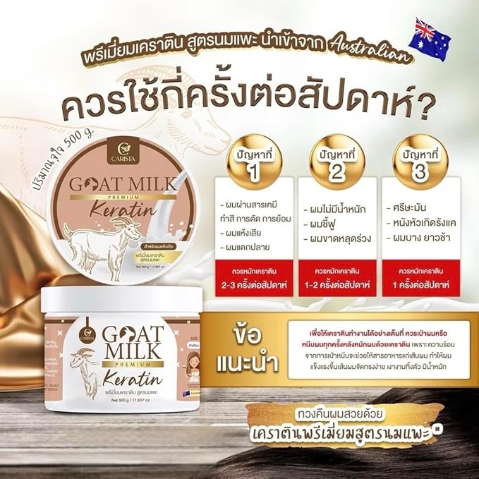 (Brown) Milk Premium Keratin Hair Mask ? Nourishing Treatment Cream 500g