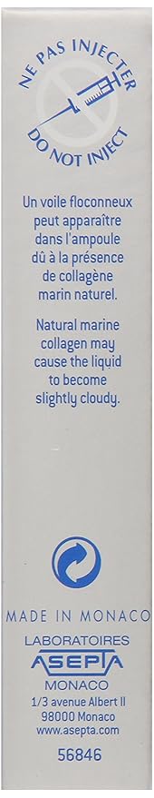 Coup d'Eclat 12 Piece Marine Collagen Ampoules - Anti-Aging Skin Care Rejuvenating Facial Serum for Fine Lines &amp Wrinkles Plumping &amp Hydrating 12 Ampoule Serum for Face