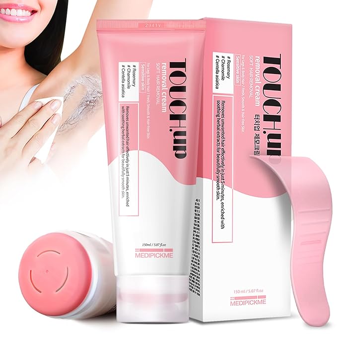 Touch-Up Painless Hair Removal Gel for Bikini Area - All Skin Types Treatment for Women &amp Men 150ml