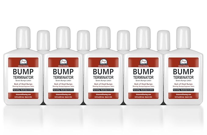 BUMP Terminator Razor Bumps &amp Shaving Bumps Remover | Ingrown Hair Treatment for Pubic Area with Glycolic Acid Salicylic acid &amp Tea Tree Oil| BREEJ Bump Treatment for Bikini Bumps 6.8 oz (Pa