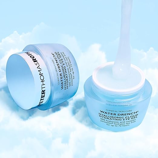 Peter Thomas Roth | Water Drench® Hyaluronic Cloud Hydrating Eye Gel | Hyaluronic Acid Gel With Caffeine for Fine Lines Wrinkles Under-Eye Puffiness and Dark Circles