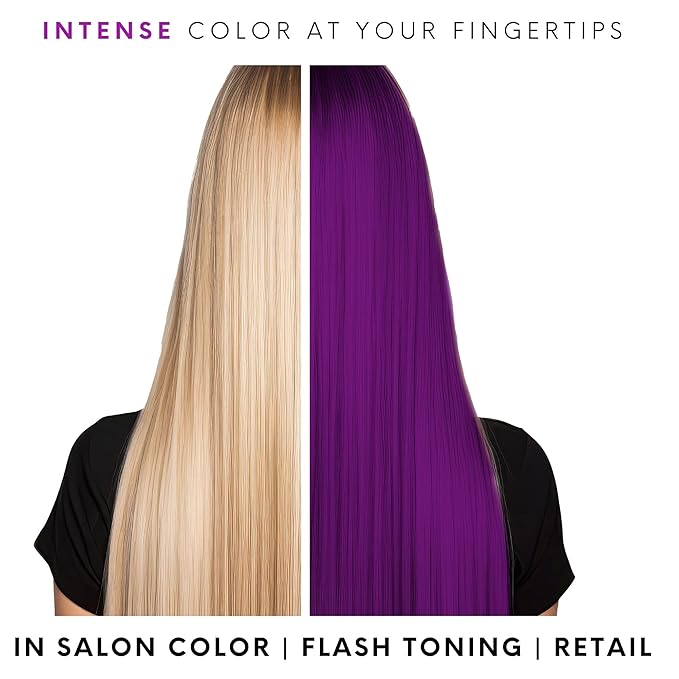 Watercolors Intense Color Depositing Shampoo Semi Permanent Hair Color 8.5 oz - PURPLE