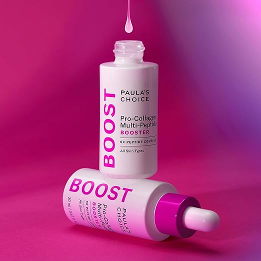 Paula?™s Choice Pro-Collagen Multi-Peptide Booster Face Serum for Wrinkles Serum for Face Supports Collagen Production with Plumping Hyaluronic Acid &amp Amino Acids Fragrance-Free 0.67oz