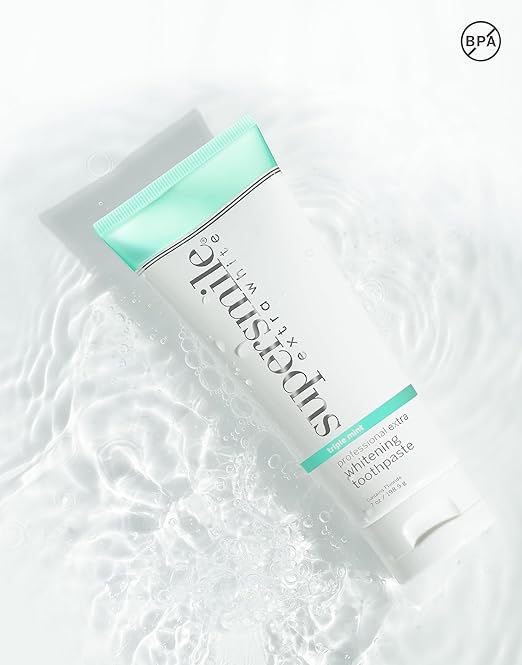 Supersmile Extra White Triple Mint Whitening Toothpaste ? Professional Formula for Visibly Whiter Teeth ? Whitens Up to 9 Shades 7 oz