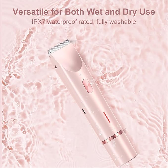 Comfort 2 in 1 Electric Lady Shaver Razor for Women Dual Head Electric Hair Trimmer for Women Ipx7 Bikini Trimmer (Purple)