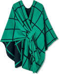 Moss Rose Women's Shawl Wrap Poncho Ruana Cape Open Front Cardigan Shawls for Fall Winter