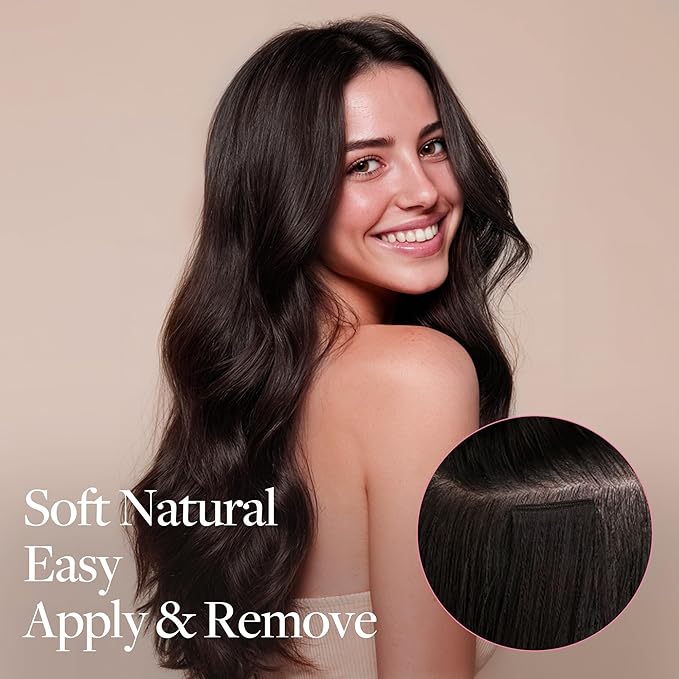 GOO GOO Clip in Hair Extensions Real Human Hair Remy Human Hair Extensions Clip ins for Women Natural Human Hair 14inch 120g 7 Pcs #4H Light Chocolate Brown