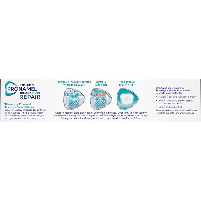 Sensodyne Pronamel Intensive Enamel Repair Toothpaste for Sensitive Teeth to Reharden and Strengthen Enamel Extra Fresh - 3.4 Ounces (Pack of 4)