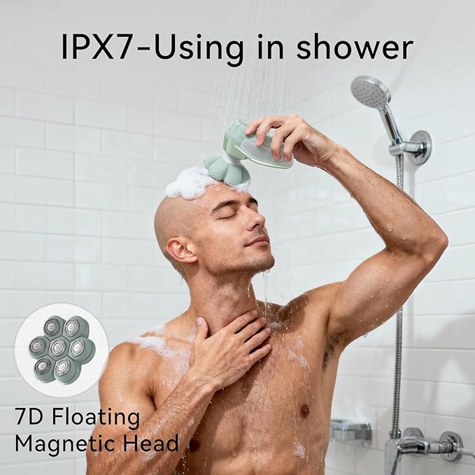 3-in-1 Groomer Shaver for Men Bald Head Shaver &amp Beard Trimmer Men?™s Electric Shavers Wet/Dry IPX7 Waterproof 120-Min USB Rechargeable Razor for Face &amp Body Ideal Grooming Gift Set for Men