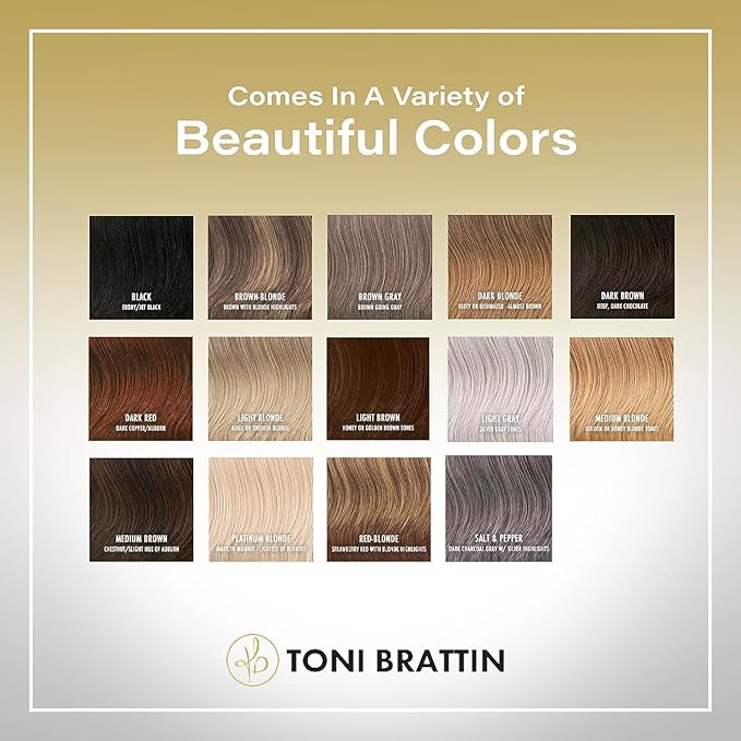 Toni Brattin Twist Classic - Hair Piece Accessory - Instant Volume &amp Styling for Women - Wrap Around Short or Long Ponytail - Quick and Easy to Use Wrap Up Bun - Heat-Friendly Fiber (Salt &amp Pe