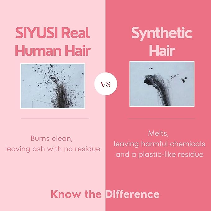 SIYUSI Kinky Straight Clip In Extensions 100% Brazilian Remy Human Hair Clip Ins Scalp-Friendly Invisible Clips Light Auburn Ombre 3.52oz 7Pcs (18 Inch)
