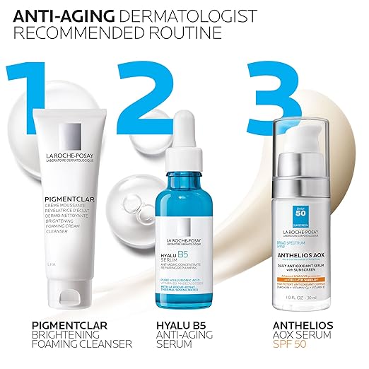 La Roche-Posay Anthelios AOX Daily Antioxidant Serum with SPF Face Moisturizer with Sunscreen and Vitamin C &amp E Oil Free Face Sunscreen for Sensitive Skin Moisturizing Sun Protection