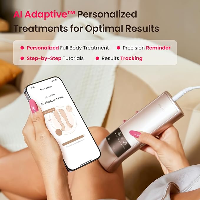 IPL Laser Hair Removal for Women and Men 25J Triple-Pulse Permanent Hair Removal Device for Ingrown &amp Coarse Hair 37°F Painless Sapphire Ice Cooling Hair Removal for Legs Facial Armpits Bikin