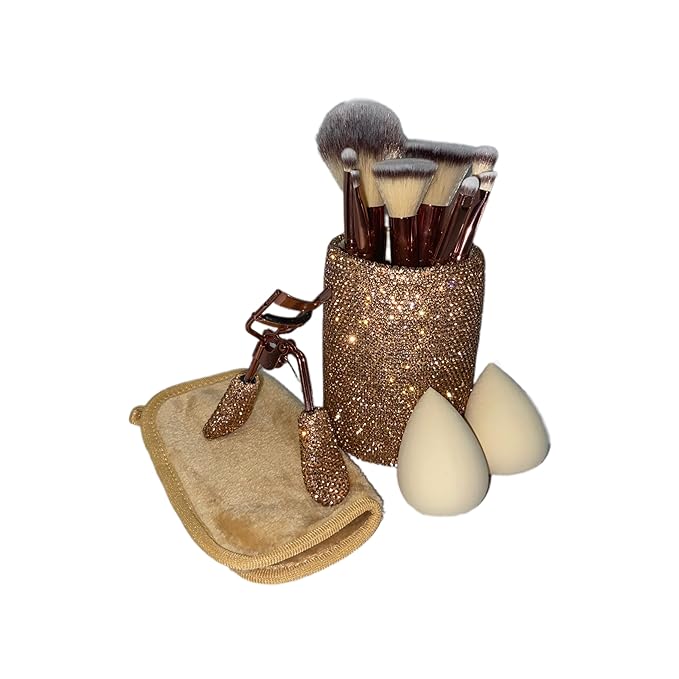 Glitz &amp Glam | Collection Brush Set Champagne 26 Pcs Set