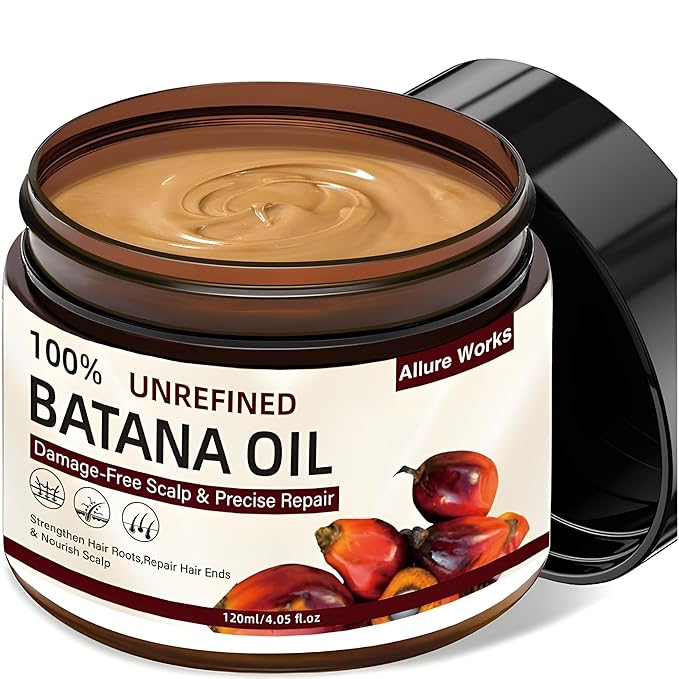 100% Raw Batana Oil ? Unrefined from Honduras Promotes Hair Growth Thickness and Prevents Hair Loss. Suitable for Both Men and Women. A Natural Hair Growth Oil - 4.05 fl.oz