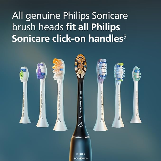 Philips Sonicare C2 Plaque Control - Genuine Replacement Electric Toothbrush Heads White 6 Pack Up to 18 Month Supply HX9026/77