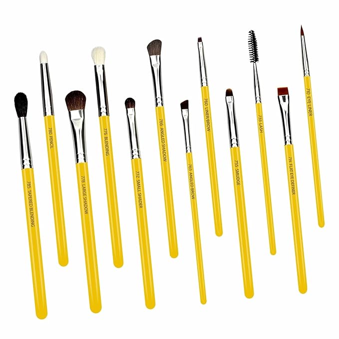 Bdellium Tools Professional Makeup Brush Studio - Eyes 12pc. Brush Set with Roll-Up Pouch
