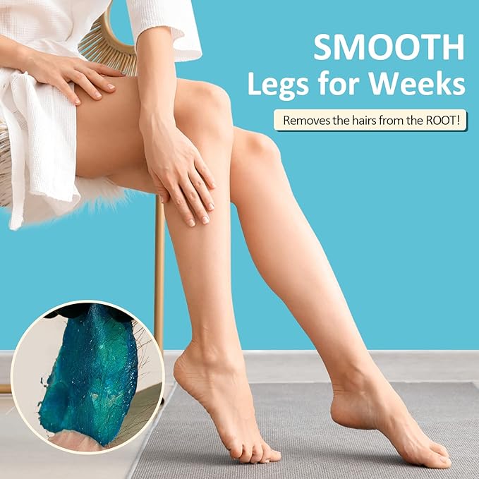 Maxpearl Digital Waxing Kit - Women Men Hard Wax Melt Warmer Kit for Hair Removal - Sensitive Skin Eyebrows Face Underarms Brazilian Bikini Legs