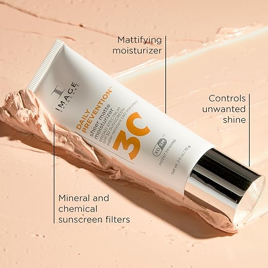IMAGE Skincare DAILY PREVENTION Sheer Matte Moisturizer SPF 30 Broad Spectrum Sunscreen for Shine Control