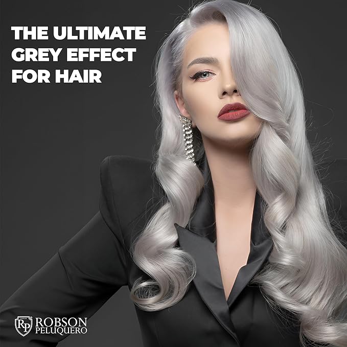 Kit Robson Peluquero Shampoo Black Mask Matizer Silver Home care 2x300ml/2x10.14 fl.oz