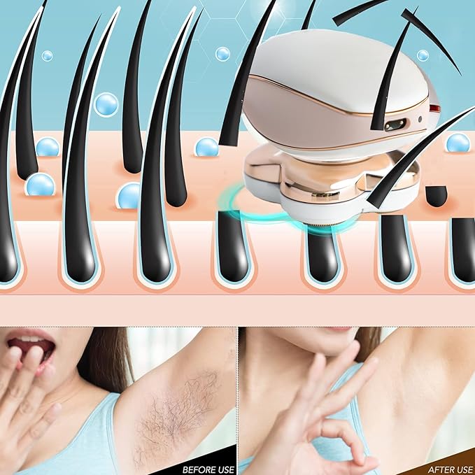 Electric Razors for Women Legs Electric Shaver for Women Legs Painless Bikini Underarm Arm Hair Razors Cordless Hair Removal Device for Woman (Pink)