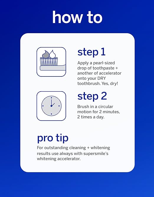 Supersmile Awake/Relax ? Fluoride Free Toothpaste for Visibly Whiter Teeth and an Energizing Start to The Day ? Whitens Up to 6 Shades 4.2 oz