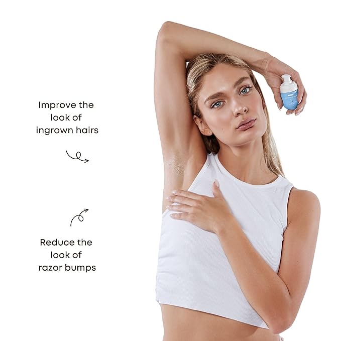 Bushbalm Ingrown Hair Bikini Trimmer Kit ? Francesca Trimmer with Nude Scrub &amp Oil ? 3pc Grooming Set for Women Bikini Underarms &amp Legs ? Smooth Skin Razor Bump
