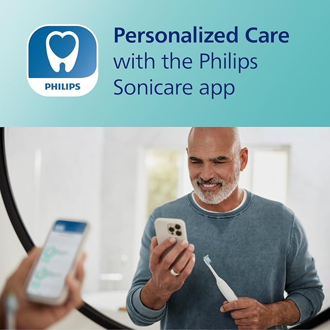 Philips Sonicare DiamondClean Smart 9300 Electric Toothbrush Sonic Toothbrush with App Pressure Sensor Brush Head Detection 4 Brushing Modes and 3 Intensity Levels Rosegold Model HX9903/65