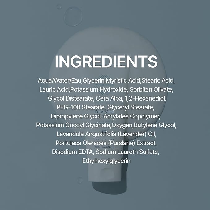 OxygenCeuticals Pore Mask ? Deep Cleansing Foaming Face Wash with Stearic Acid Lavender Oil &amp Portulaca Extract Helps Remove Impurities &amp Oil for Healthy-Looking Skin. 16.9 fl.oz (500ml)