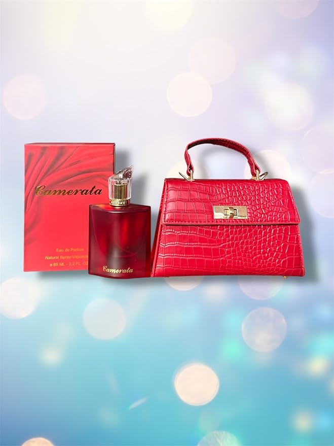 CAMERATA D'LUJO ESTUCHE DE REGALO (PERFUME+CARTERA) (Cartera Roja/Red Purse)