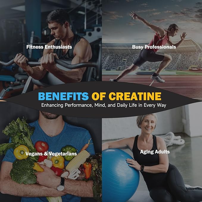 Creatine Monohydrate Gummies for Men &amp Women 5g Vegan Creatine Gummy with Taurine for Build Muscle Boost Energy &amp Strength Blueberry Flavor Chewable Sugar-Free Pre Workout Supplements 120