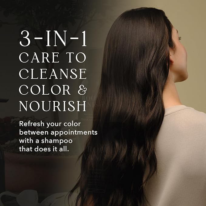 KIWABI Hair Color Shampoo for Gray Coverage ? Gradual All Natural Hair Dye Shampoo for Women &amp Men ? Hydrating Sulfate-Free Ammonia-Free Vegan Scalp Care with 31 Botanicals (Black)