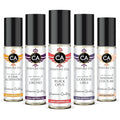 CA Perfume All Time Classic Women Set of (Iconic Aldehydes + Velvet Orchid + Black Opus+ Goddess Girls + Madame Couture) Fragrance Body Oils Essential Travel Size Roll-On (0.3 Fl Oz/10 ml) x5