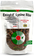 Vetoquinol Enisyl-F Lysine Bites: L-Lysine Chews for Cats &amp Kittens - Chicken Liver-Flavor 6.4oz (180g) Recloseable Bag